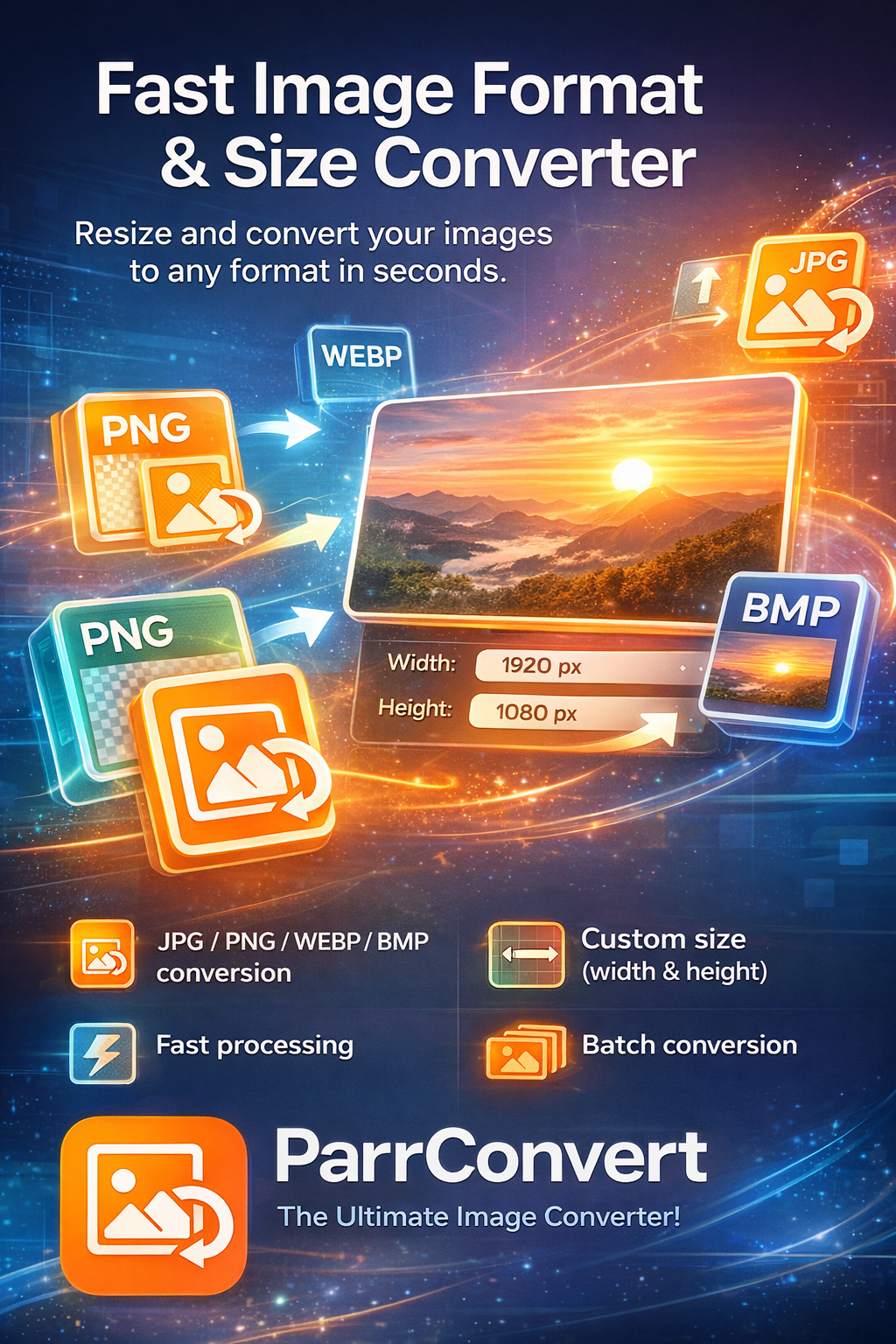 ParrConvert — batch image converter for Windows